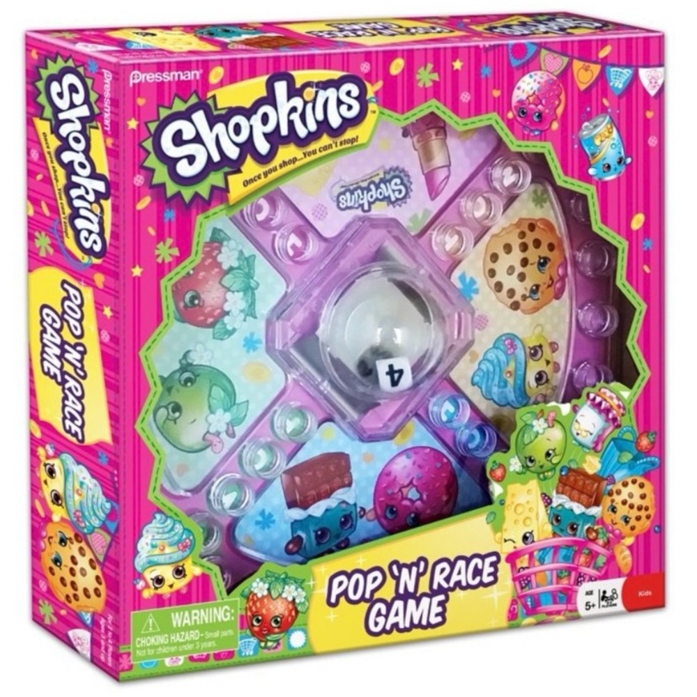 Shopkins Pop 'N' Race Game - Colorful Fun for Kids